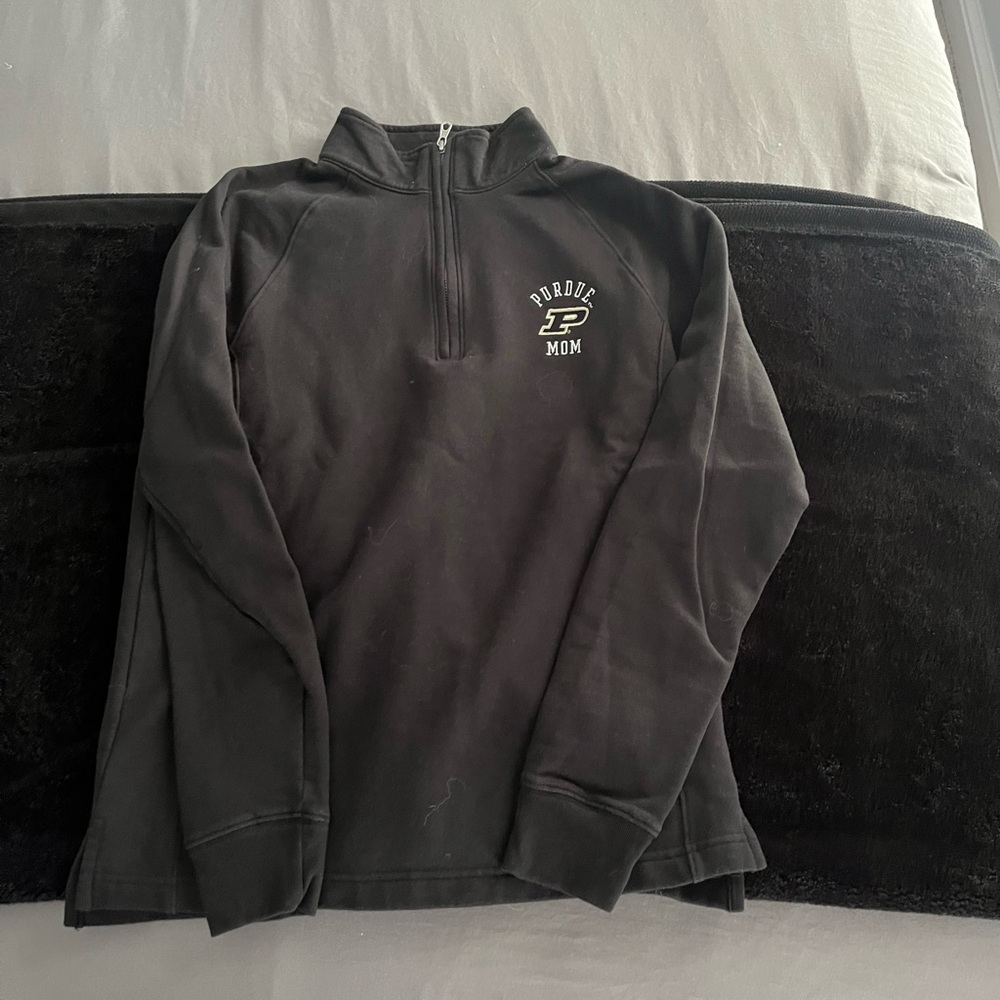 Gear For Sports Black Purdue Mom Zip Up Sweater